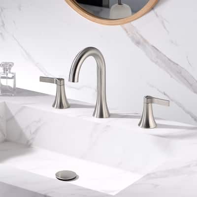 Luxier WSP11-T Widespread Bathroom Faucet with Pop-Up Drain