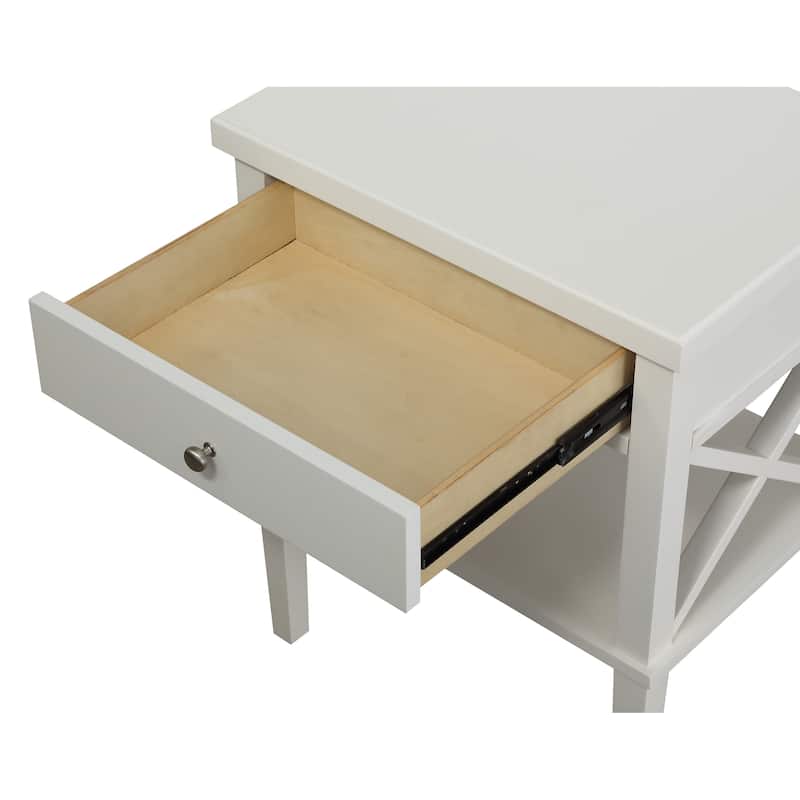 Madison White Nightstand