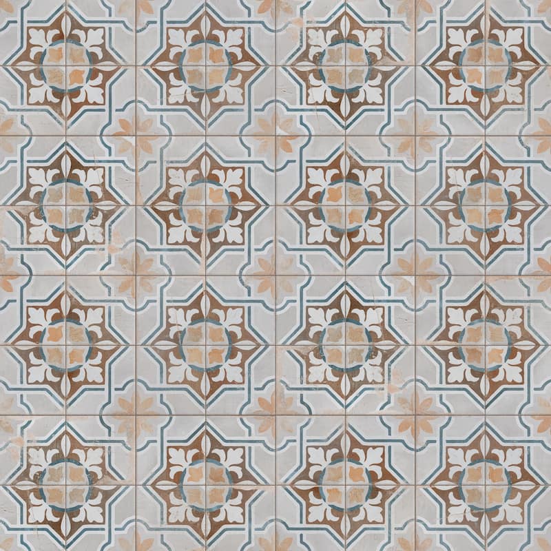 Merola Tile Kings Clay Seal 17-5/8" x 17-5/8" Ceramic Floor and Wall Tile