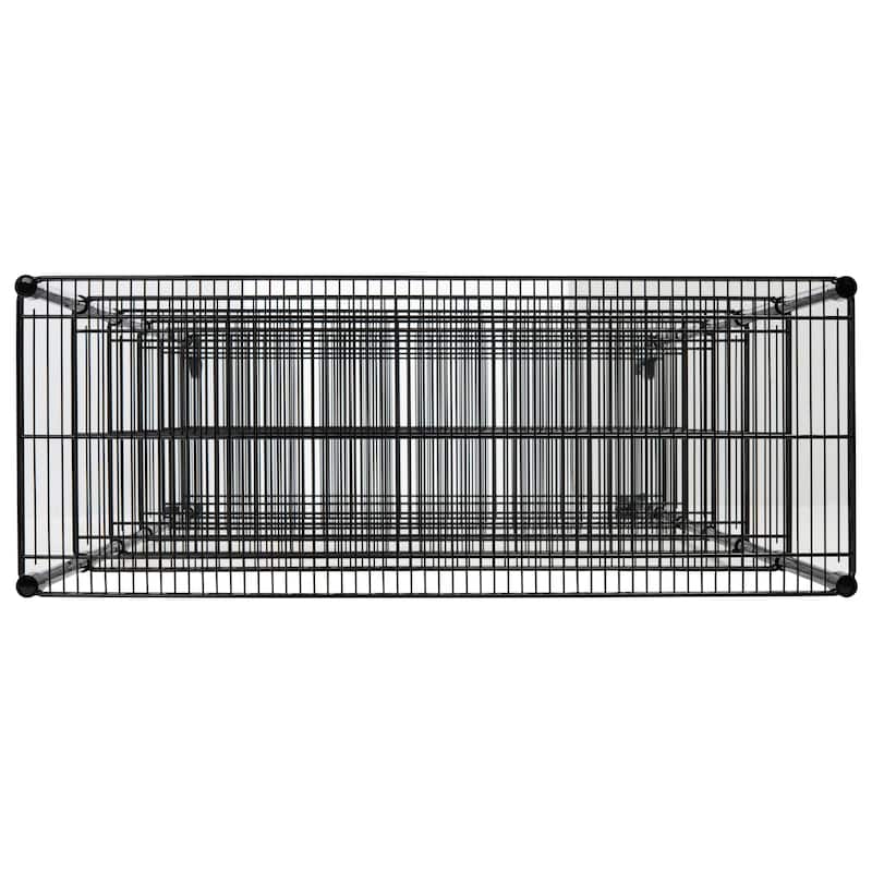 SAFAVIEH Storage Collection Juliet 6 Tier Heavy Duty Commercial Chrome Wire Shelf - 47.6" W x 18" L x 75" H