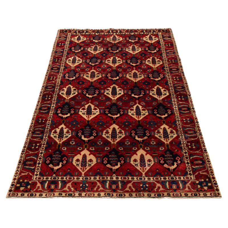 ECARPETGALLERY Hand-knotted Kayseri Red Wool Rug - 5'1 x 10'1