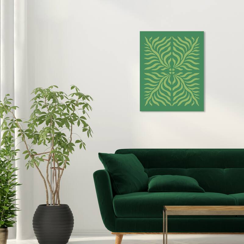 Wynwood Studio Canvas Floral and Botanical Folk Plant Art Green Modern & Contemporary Wall Art Canvas Print - 20 x 24