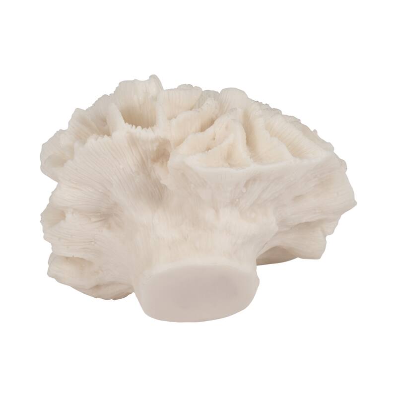 Sagebrook Home Coral Object, Ivory, Tranquil Waters