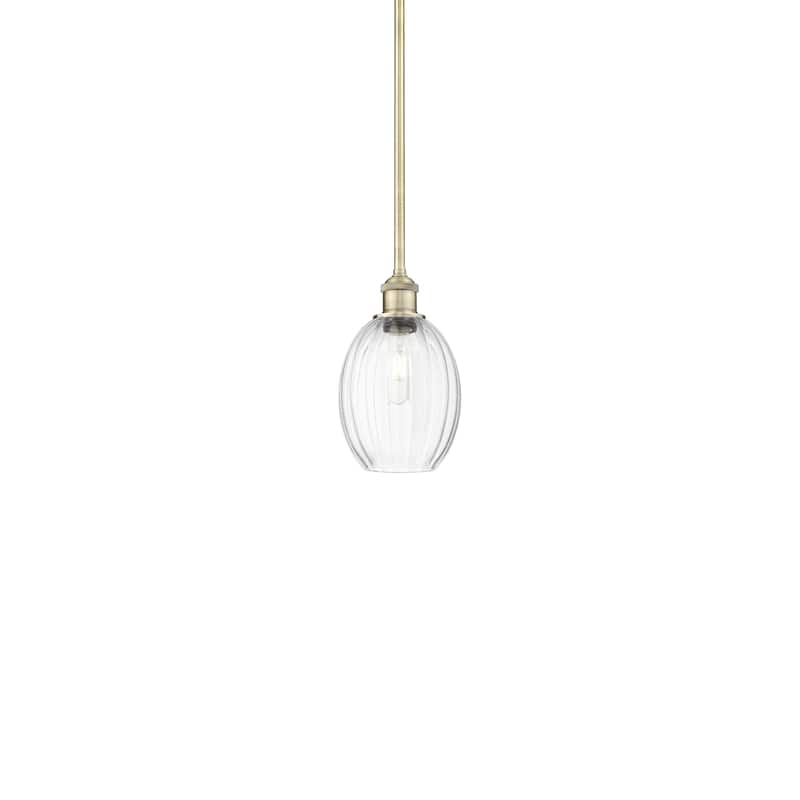 Innovations Lighting 616-1S-11-7 Preston Pendant Preston 7" Wide Mini - Antique Brass / Clear