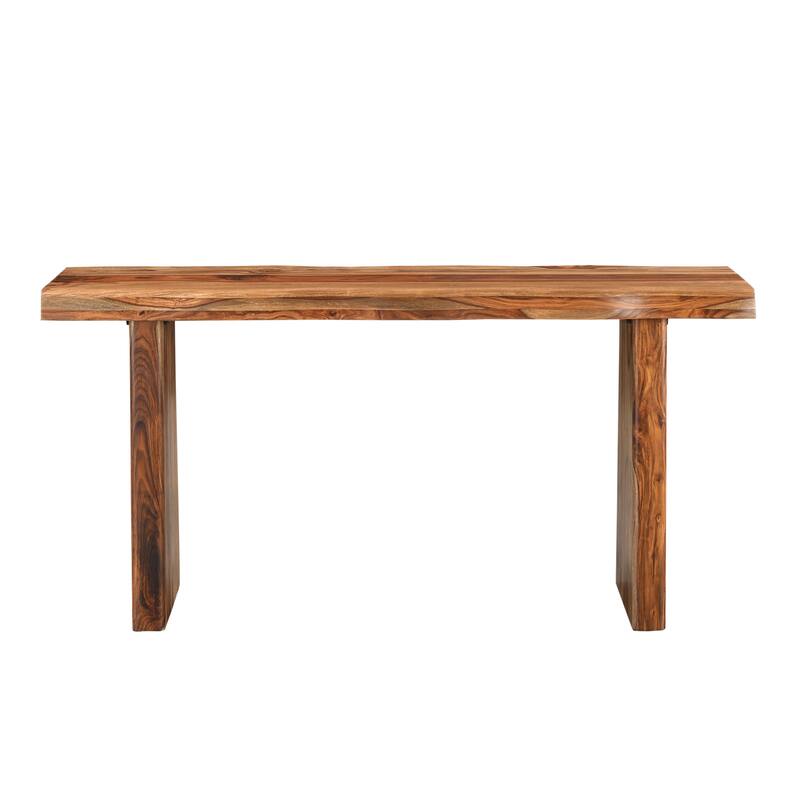 Avenue Live Edge Solid Sheesham Wood 3-Piece Living Room Table Set