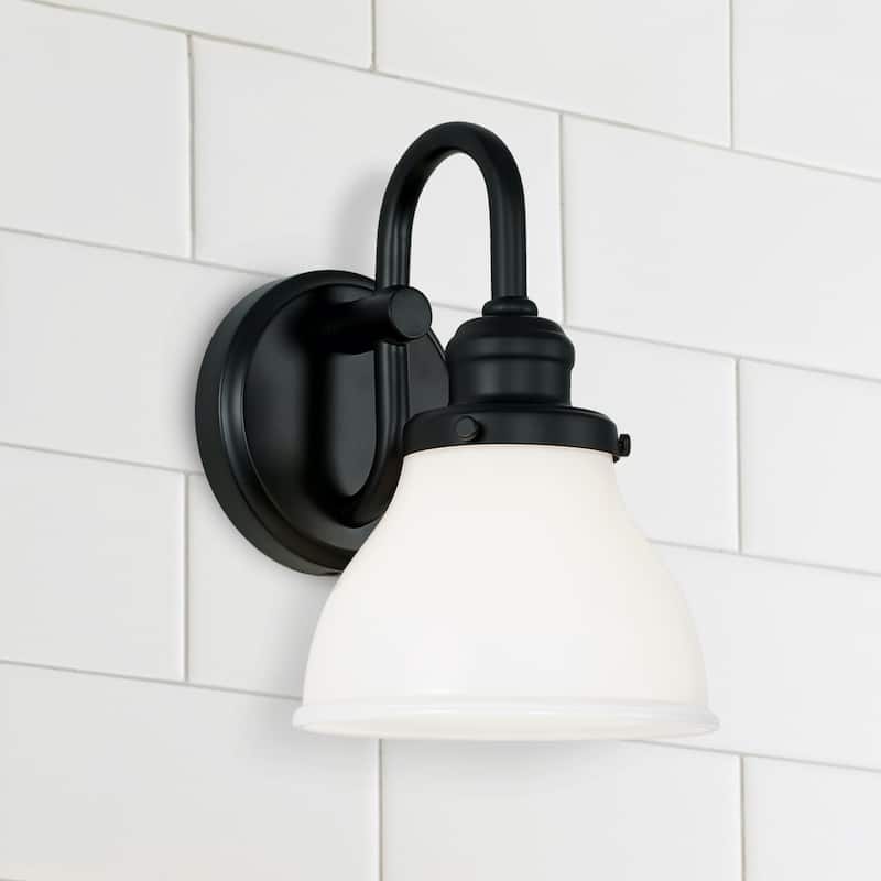 Baxter 1-light Wall Sconce w/ Milk Glass