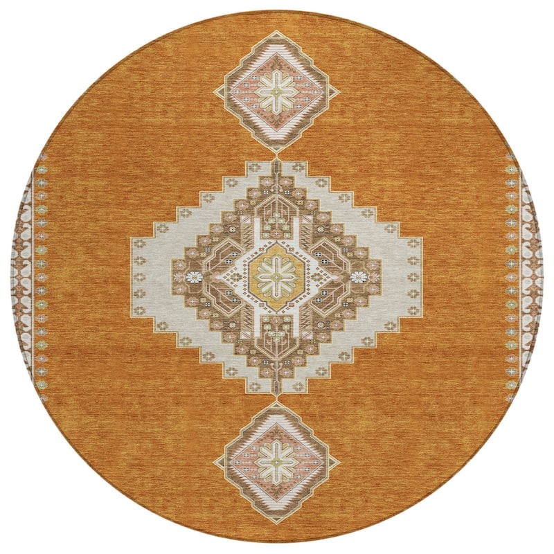 HomeRoots Oriental Traditional Rectangle Outdoor Rug