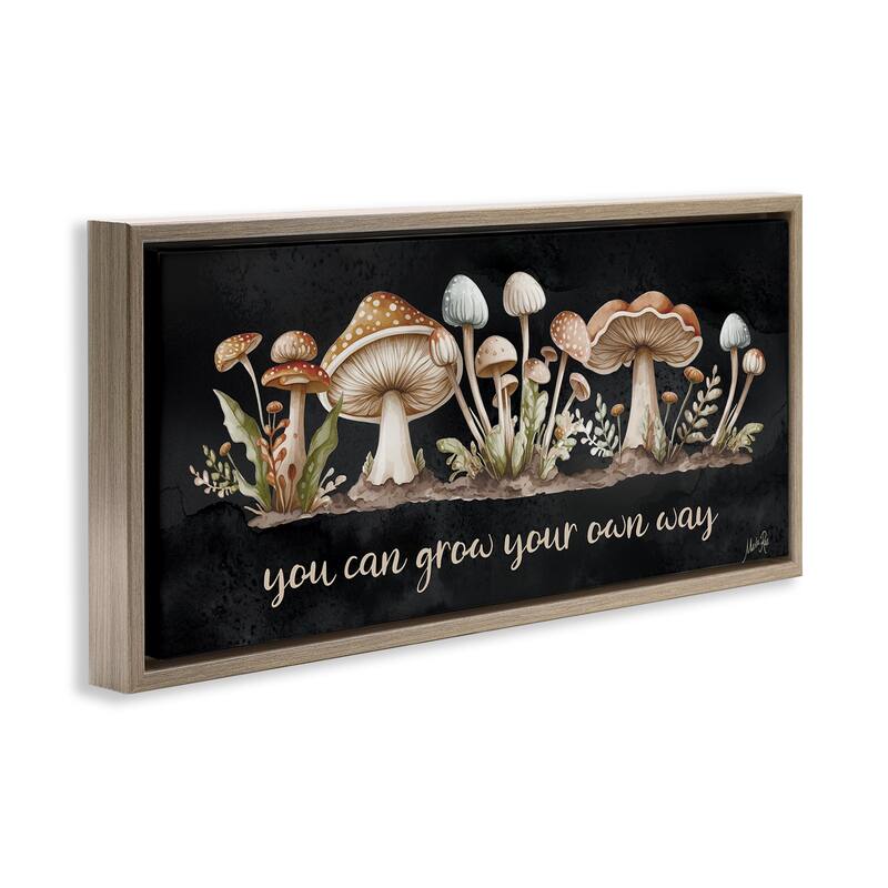 Stupell Grow Your Own Way Framed Floater Canvas Wall Art Design By Marla Rae
