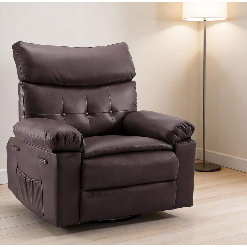 360° Rocker Swivel Recliner, Oversized Wide