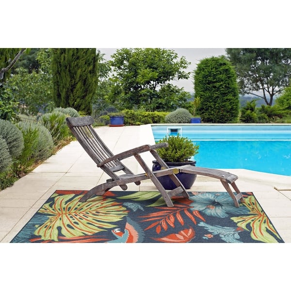 Kaleen Amalie 2 x 3 Light Blue Indoor/Outdoor Geometric Coastal Throw Rug Kaleen Amalie 2 x 3 Light Blue Indoor/Outdoor Geometric Coastal Throw Rug