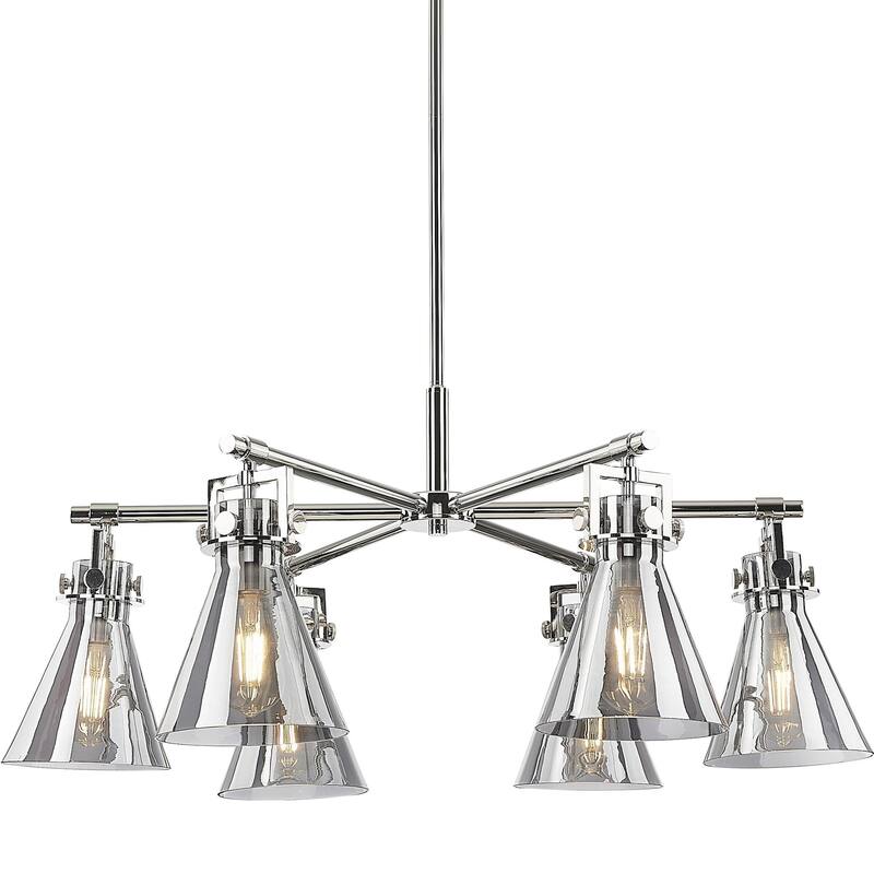 Innovations Lighting 411-6CR-16-26 Newton Cone Chandelier Newton Cone