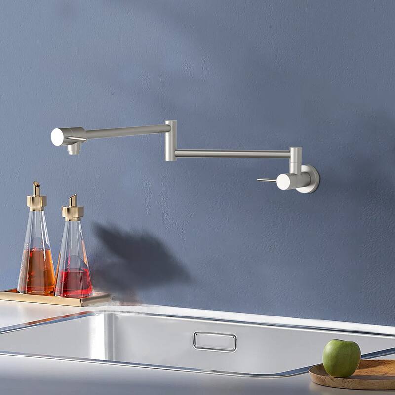 Topcraft Pot Filler Wall Mount Folding Kitchen Faucet