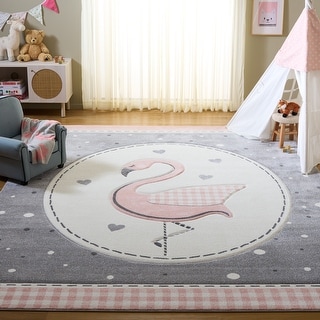 SAFAVIEH Carousel Kids Richarde Flamingo Rug