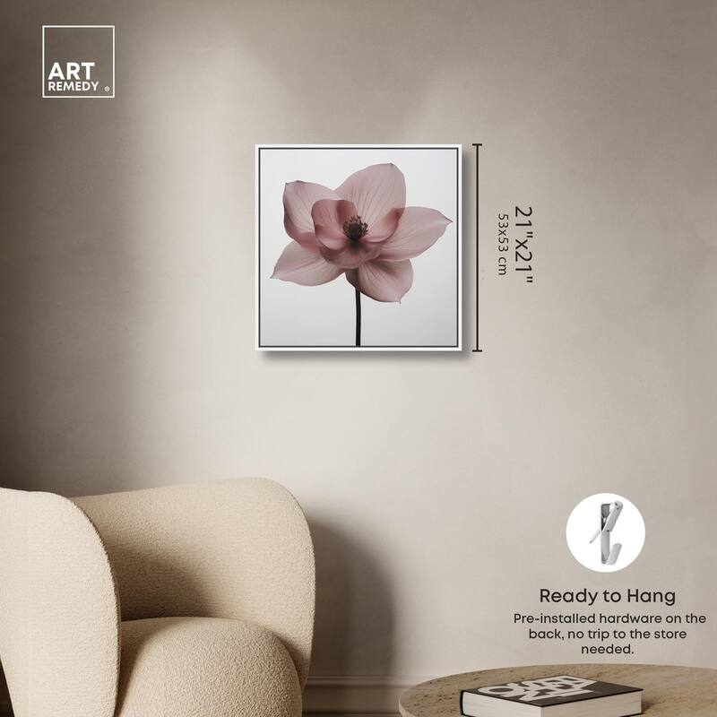 Silken Sepals Canvas by Art Remedy