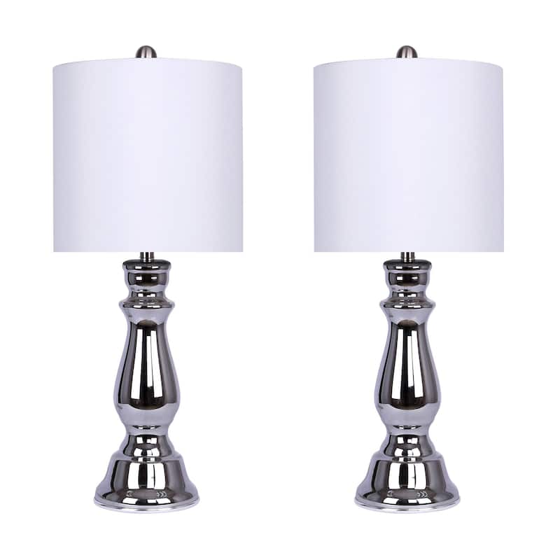 Bella 24" Glass Table Lamp (Set of 2)