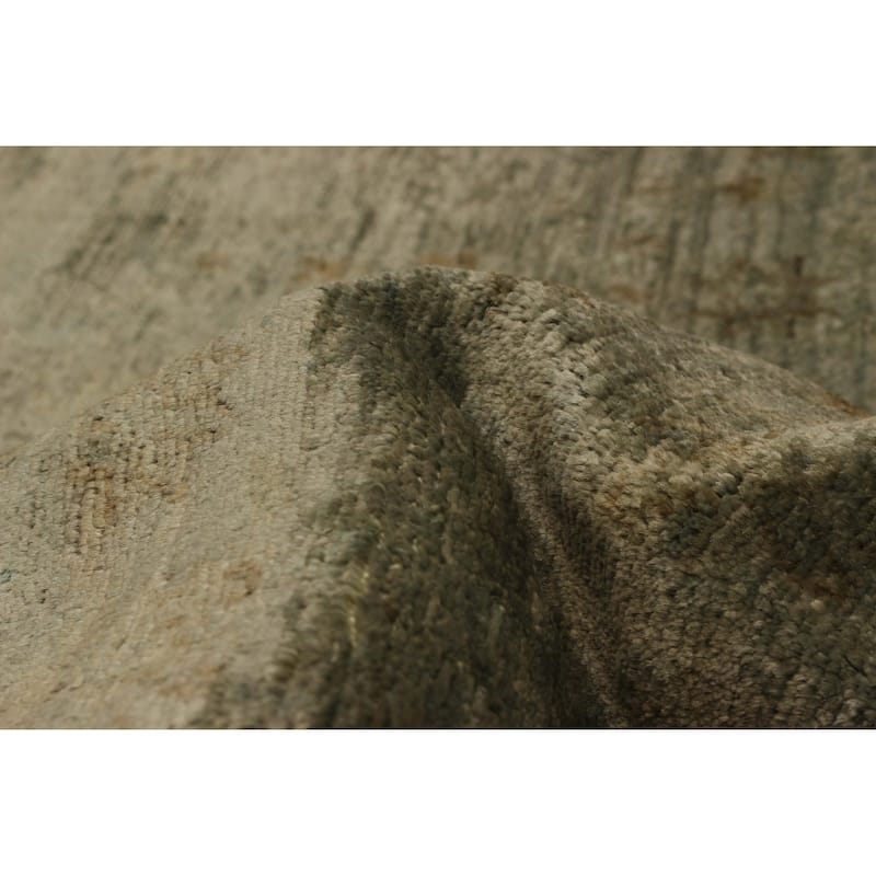 ECARPETGALLERY Hand-knotted Vibrance Teal Wool Rug - 6'1 x 8'7
