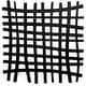 preview thumbnail 1 of 3, Uttermost Gridlines Matte Black Iron Wall Decor - 24" H x 24" W