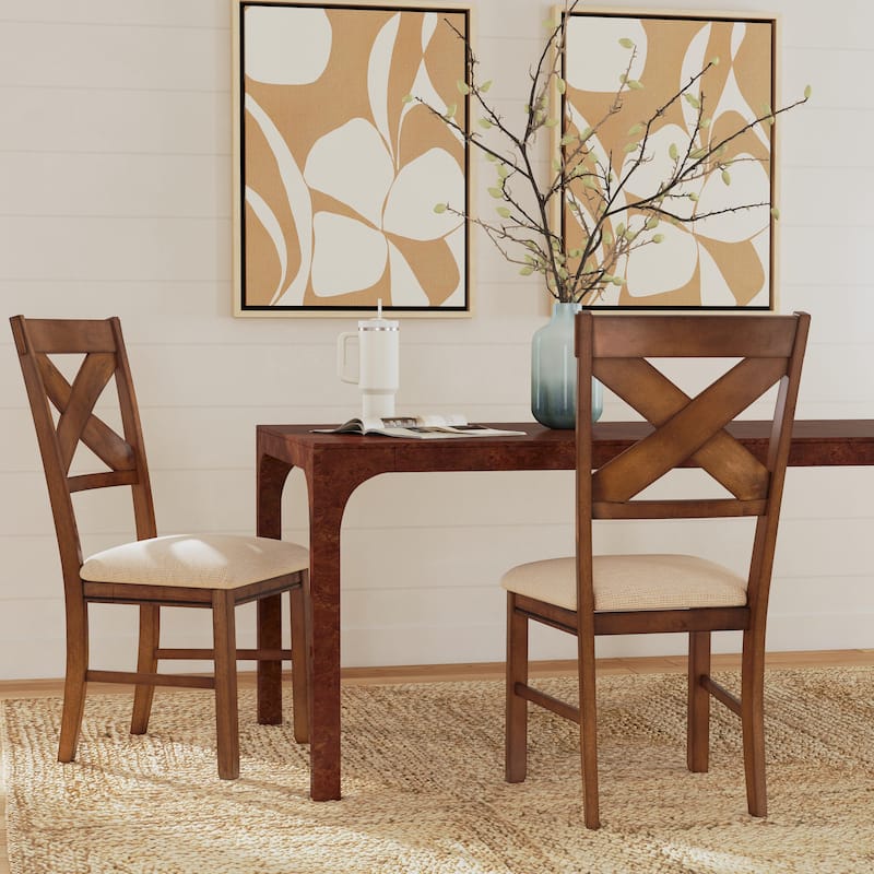 Linon Demeter Dining Chair (Set of 2) - Brown