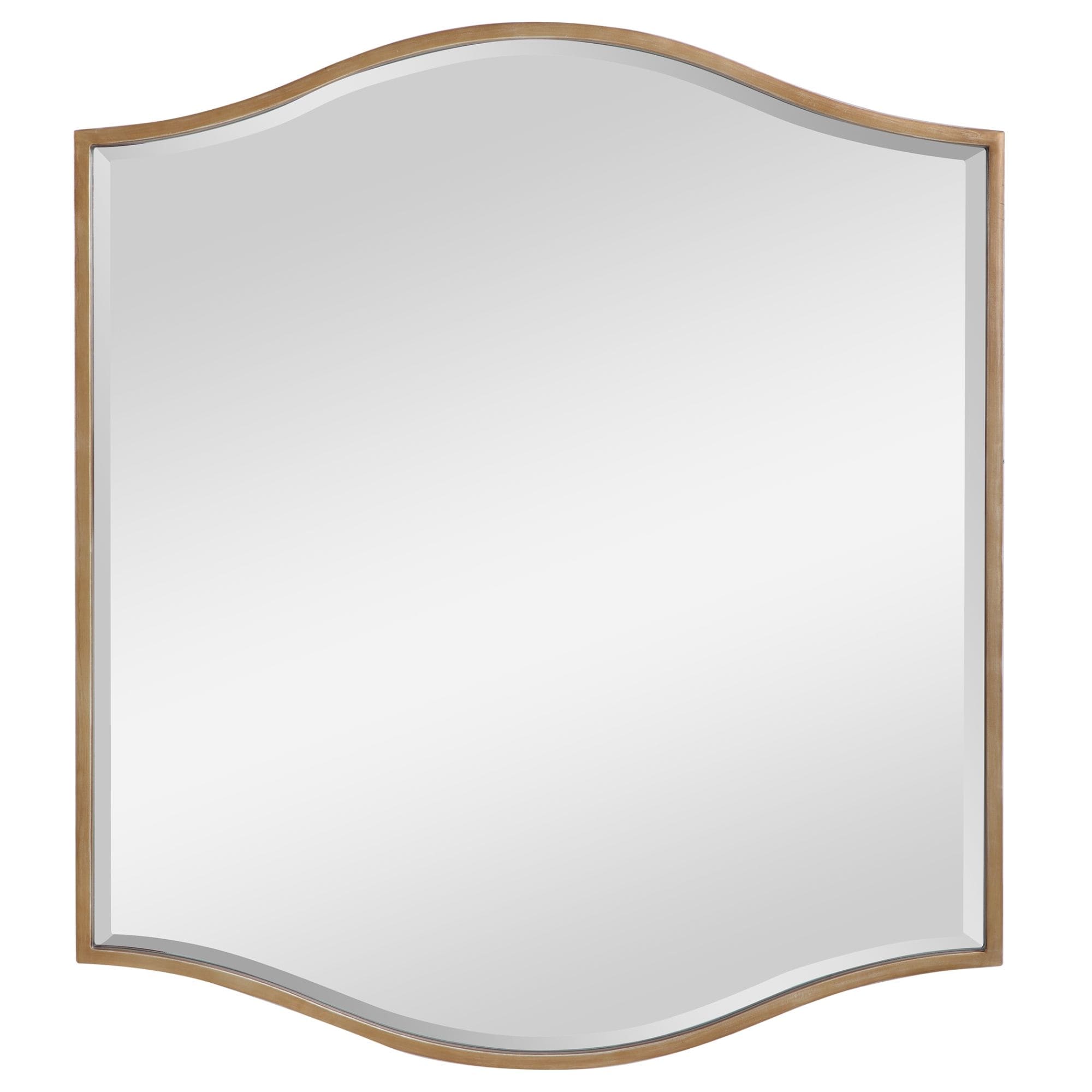 Arch Crowned Top Framed Wall Mirror - 40.75