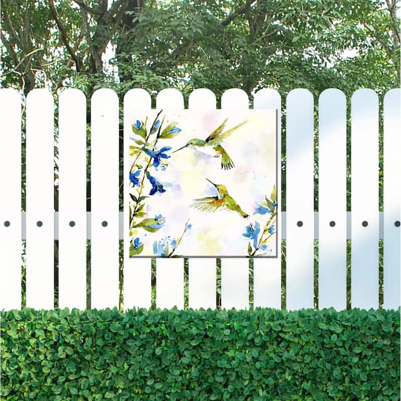 Hummingbird Duet All Weather Outdoor Wall Décor