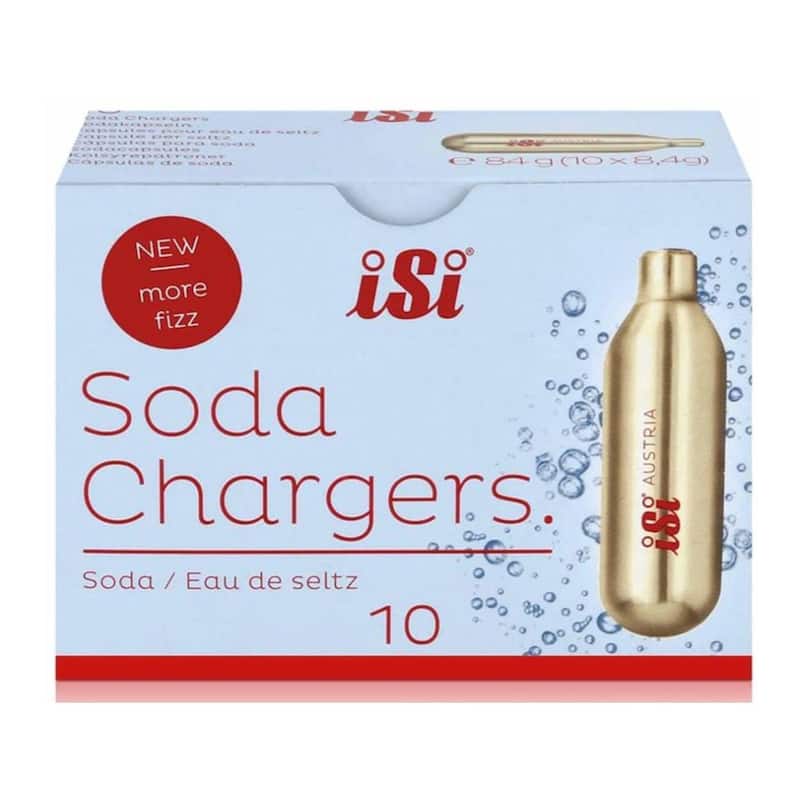 iSi North America CO2 Soda Siphon Chargers - 10 Pack Box of 20