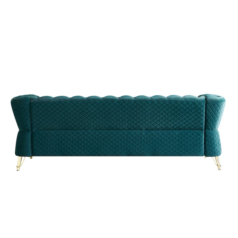 Modern Tufted Velvet Sofa for Living Room
