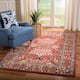 SAFAVIEH Handmade Antiquity Amalia Traditional Oriental Wool Rug - 8' Square - Red/Multi