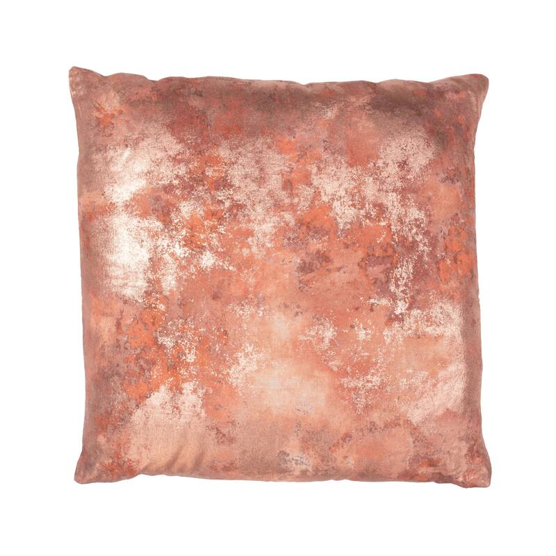 Villa by Classic Home Equilibrium 22x22 Linen Blend Throw Pillow - Rose Gold