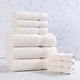 preview thumbnail 122 of 148, Superior Heritage Egyptian Cotton Absorbent 9-Piece Towel Set Ivory