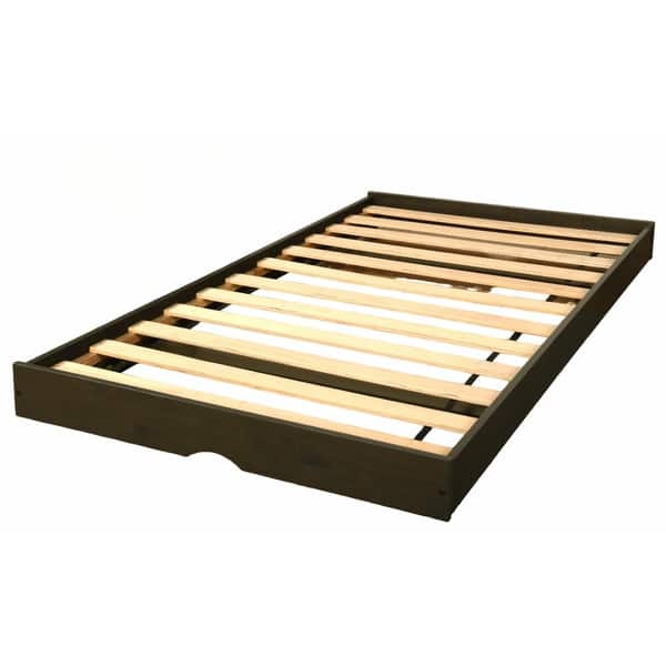 slide 2 of 6, Somette Sloane Pop Up Trundle in Graystone Finish (Mattress Not Included) Graystone - Twin