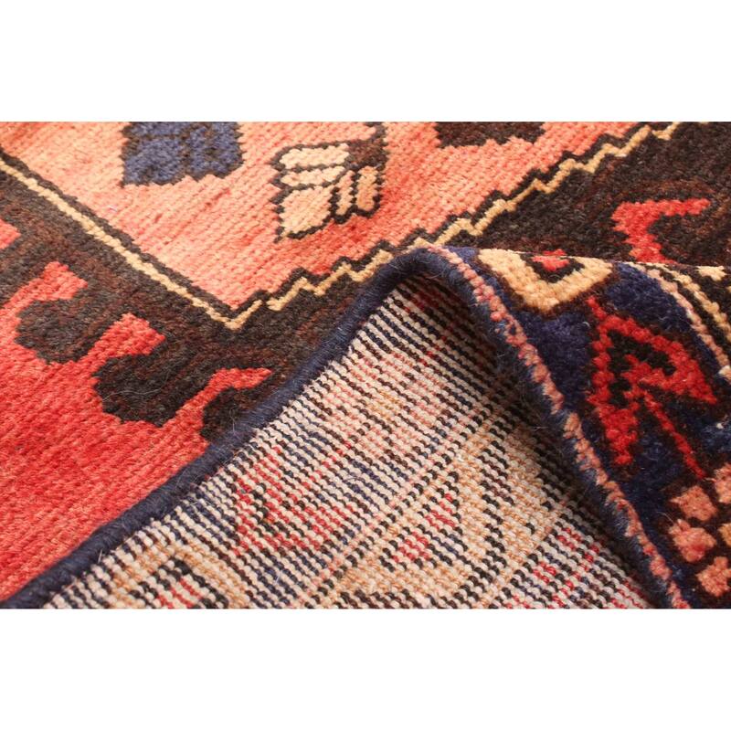 ECARPETGALLERY Hand-knotted Melis Vintage Red Wool Rug - 4'9 x 6'6