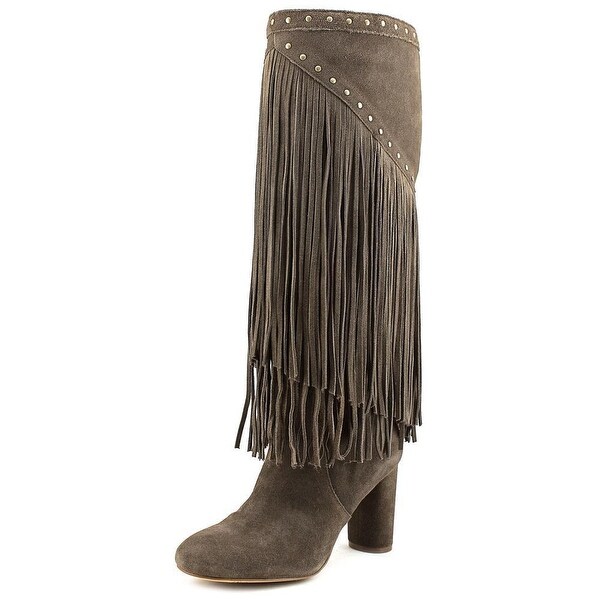 INC International Concepts Womens Tolla Leather Almond Toe Knee High Western ...