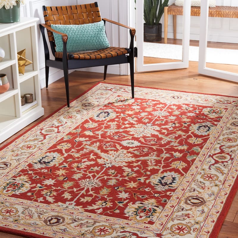 SAFAVIEH Handmade Chelsea Roseline French Country Wool Rug