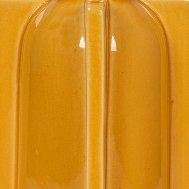 Ceramic Table Lamp with Crossed Base and Linen Shade