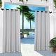 preview thumbnail 101 of 128, ATI Home Indoor/Outdoor Solid Cabana Grommet Top Curtain Panel Pair 54x108 - Cloud Grey