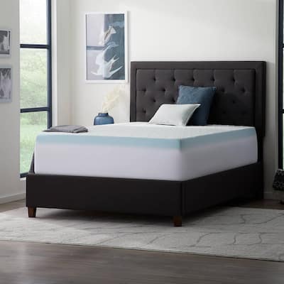Lucid Comfort Collection Fitted Mattress and Topper Cover - White