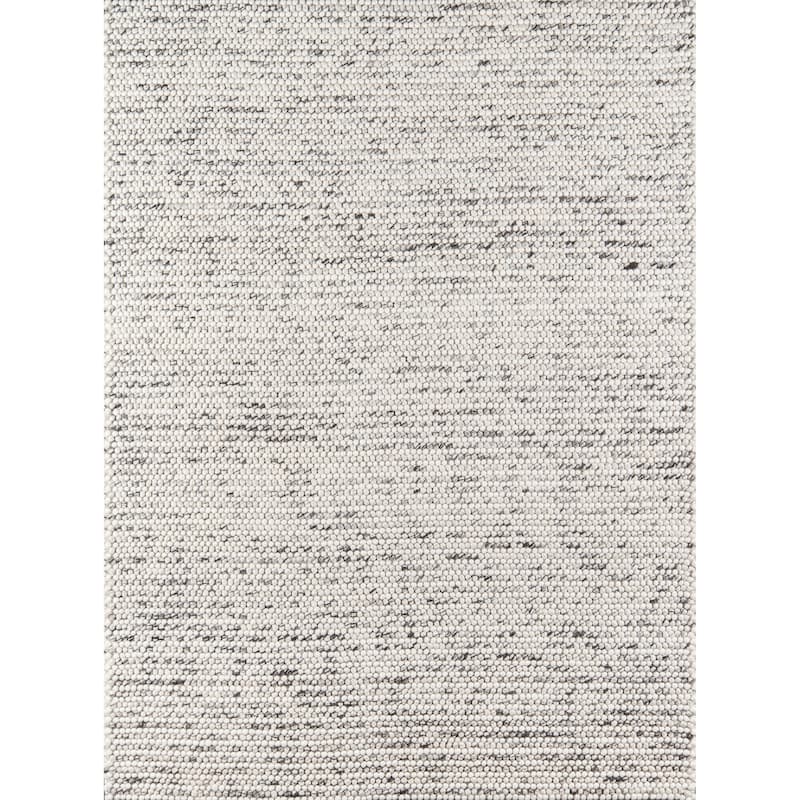 Momeni Andes Hand-woven Ivory Wool/Viscose Area Rug - 6' x 9' - Ivory