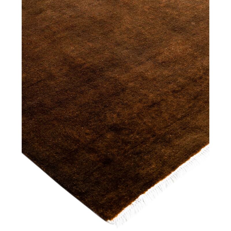 Overdyed One-of-a-Kind Hand-Knotted Area Rug - Brown - 6' 1" x 9' 1"