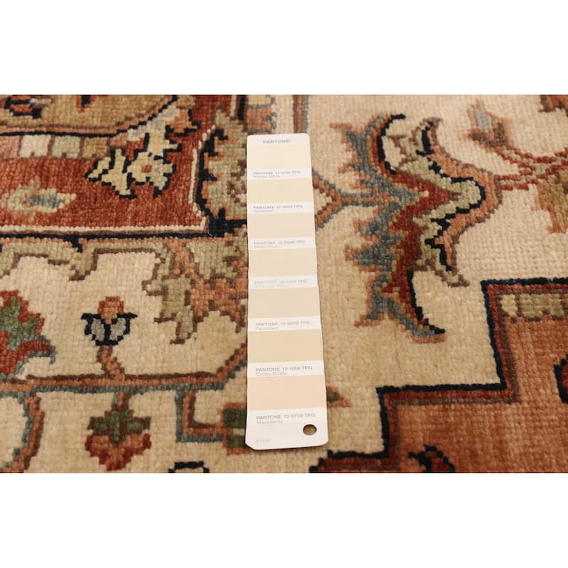 ECARPETGALLERY Hand-knotted Jules Sultane Ivory Wool Rug - 7'10 x 9'8
