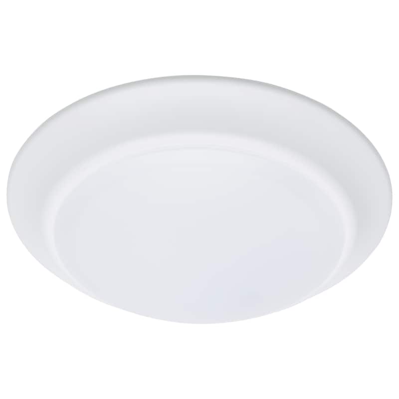 7 in. LED Disk Light 6 Unit Contractor Pack 5-CCT Selectable 27K/3K/35K/4K/5K White Finish
