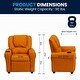 preview thumbnail 98 of 189, Contemporary Kids Recliner with Cup Holder and Headrest - 24"W x 21.5" - 36.5"D x 27"H