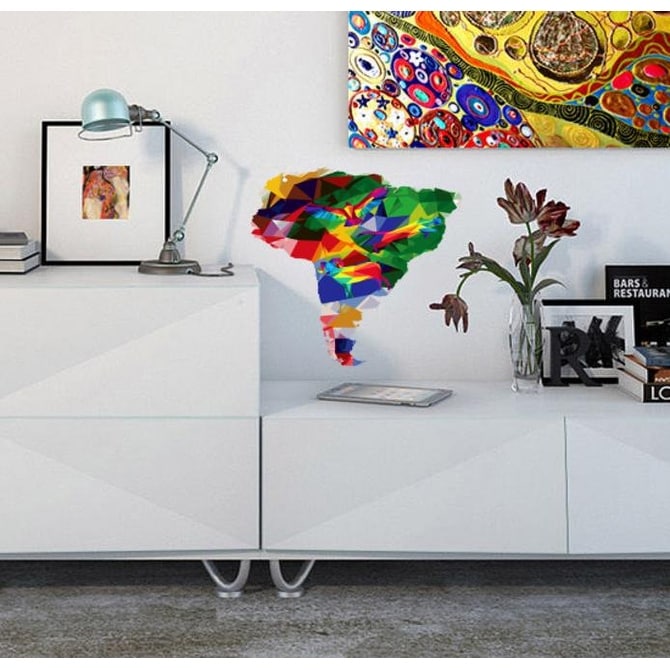 Shop Africa Polygonal Wall Decal African Decor Africa Wall Art Overstock 32195806