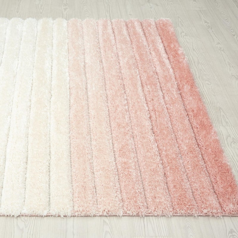 Luxe Weavers Geometric Shag Area Rug, Plush Indoor Carpet