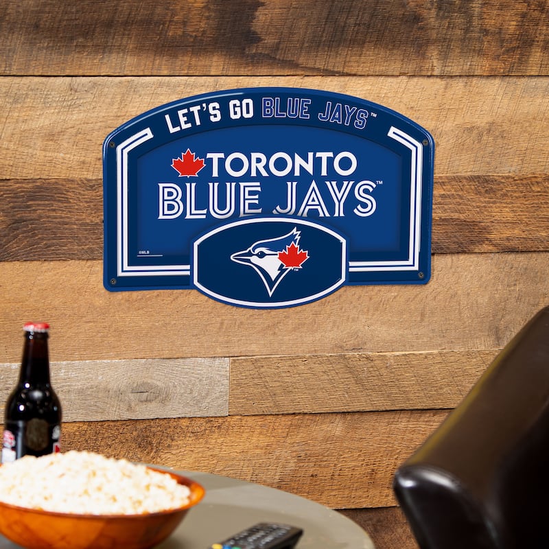 Toronto Blue Jays Embossed Steel Wall Sign, 11" x 17"