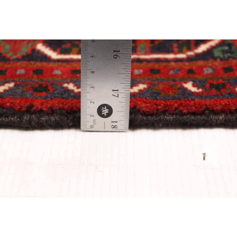 ECARPETGALLERY Hand-knotted Sarabi Dark Red Wool Rug - 6'8 x 9'6