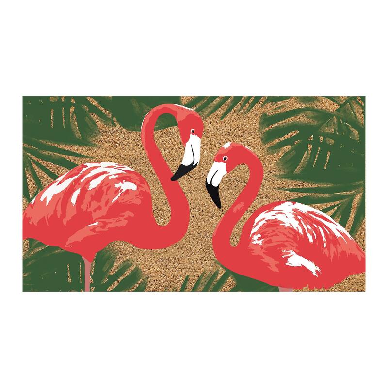 28 in. x 16 in. Flamingle Coir Mat