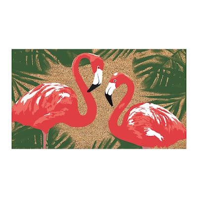 28 in. x 16 in. Flamingle Coir Mat