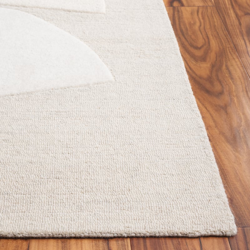 SAFAVIEH Handmade Ebony Roelfien Modern & Contemporary Wool Rug