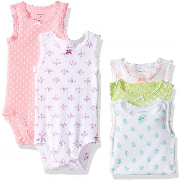 Shop Carter S Baby Girls 5 Pack Bodysuits 126g125 Prints