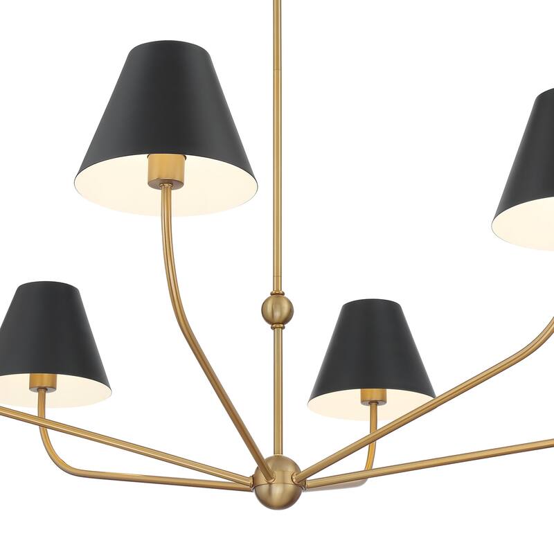 Crystorama Lighting Group XAV-B9319 Xavier 6 Light 48" Wide Chandelier